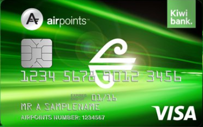 Kiwibank airpoints low fee visa