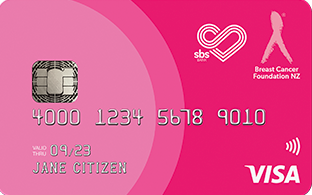 SBS pink visa card