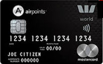 Westpac airpoints world mastercard