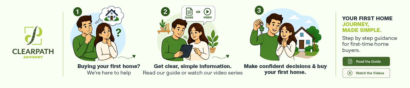 Couple researching buying a home